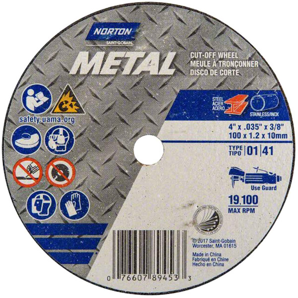 7660789453 4 X .035 X 3/8 TYPE 01 CUTTING WHEEL*
